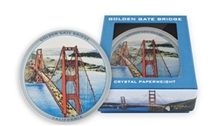 Golden Gate Bridge Vintage Crystal Paperweight