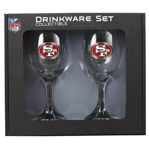 San Francisco 49ers  Wine Glass Set