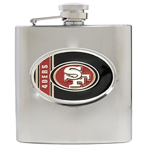 San Francisco 49ers 6oz Stainless Steel Flask