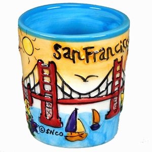 San Francisco Hand Painted Shotcup