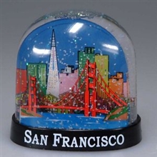 San Francisco Golden Gate Bridge & Skyline Globe