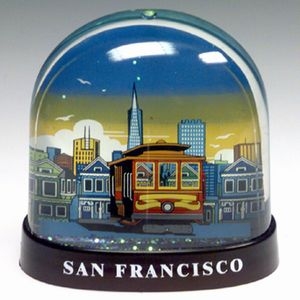 San Francisco Cable Car & City Skyline Waterglobe