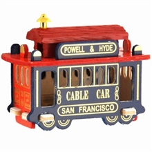 San Francisco Wooden Cable Car Magnet