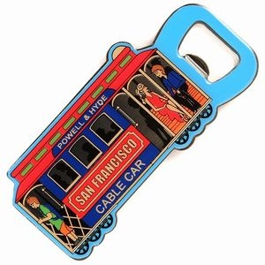 San Francisco Cable Car Bottle Opener Magnet