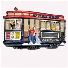 San Francisco Polyresin Cable Car Magnet