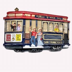 San Francisco Polyresin Cable Car Magnet