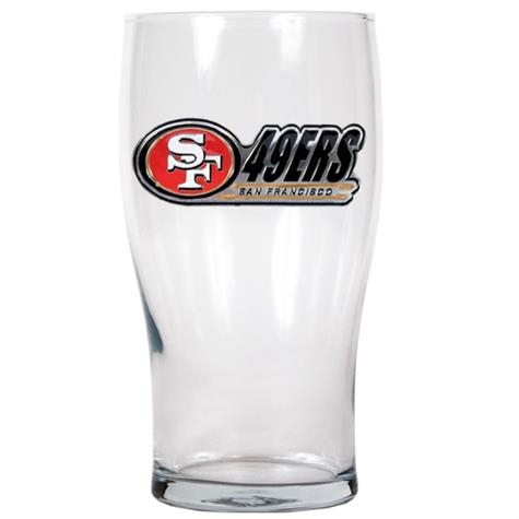 San Francisco 49ers Pub Glass