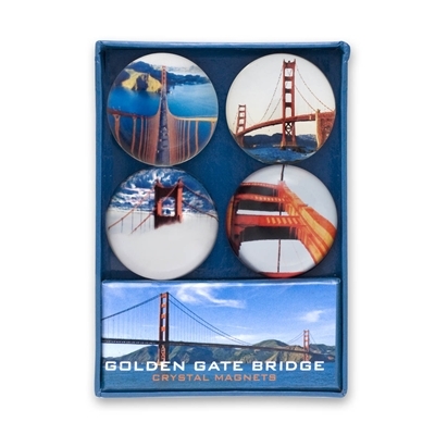 Golden Gate Bridge Crystal Magnet Set