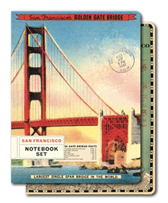 Vintage San Francisco Notebook Set
