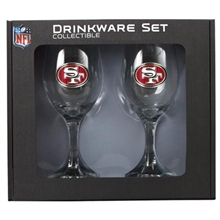 San Francisco 49ers  Wine Glass Set