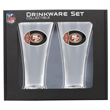 San Francisco 49ers Pilsner Glass Set