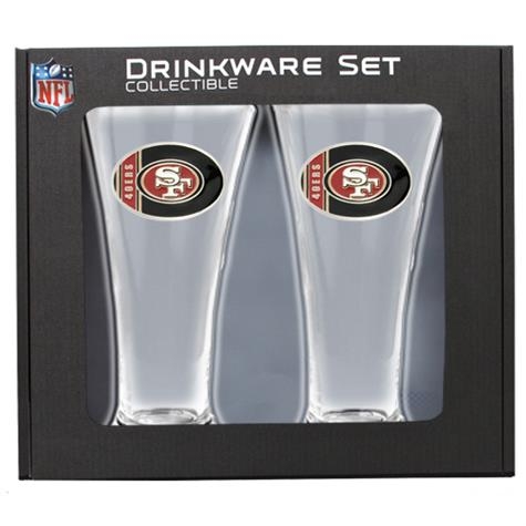 San Francisco 49ers Pilsner Glass Set