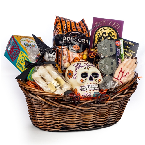 Spooky Hand Halloween Basket