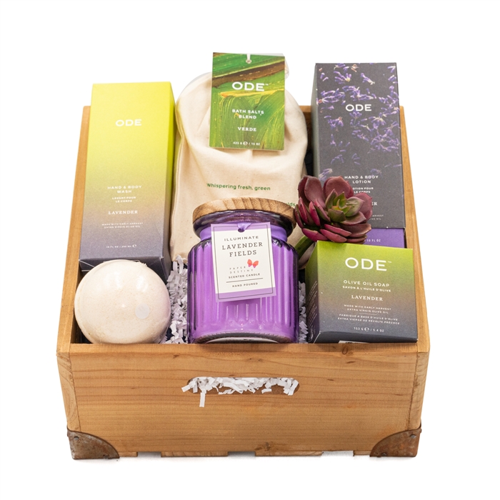 Lavender Spa Basket