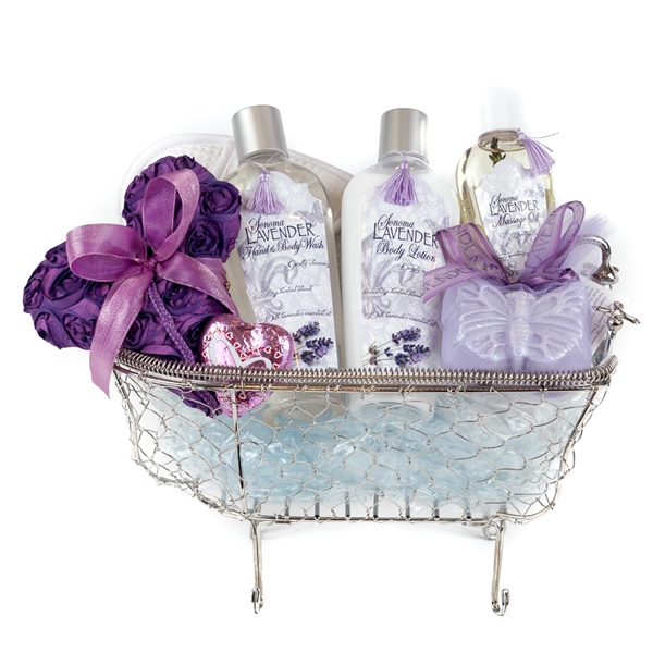 Lavender Sachet Spa Basket