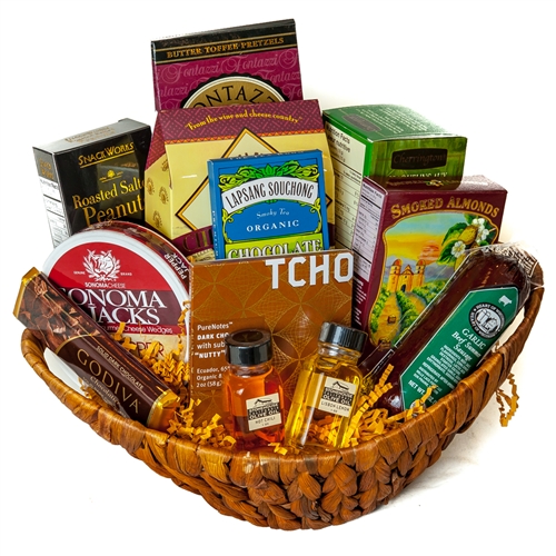 Golden Gourmet Gift Basket