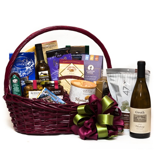 Salami, Cheese, & Crackers Wine Gift Set - wine gift baskets - USA