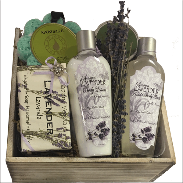 Lavender Spa Gift Basket