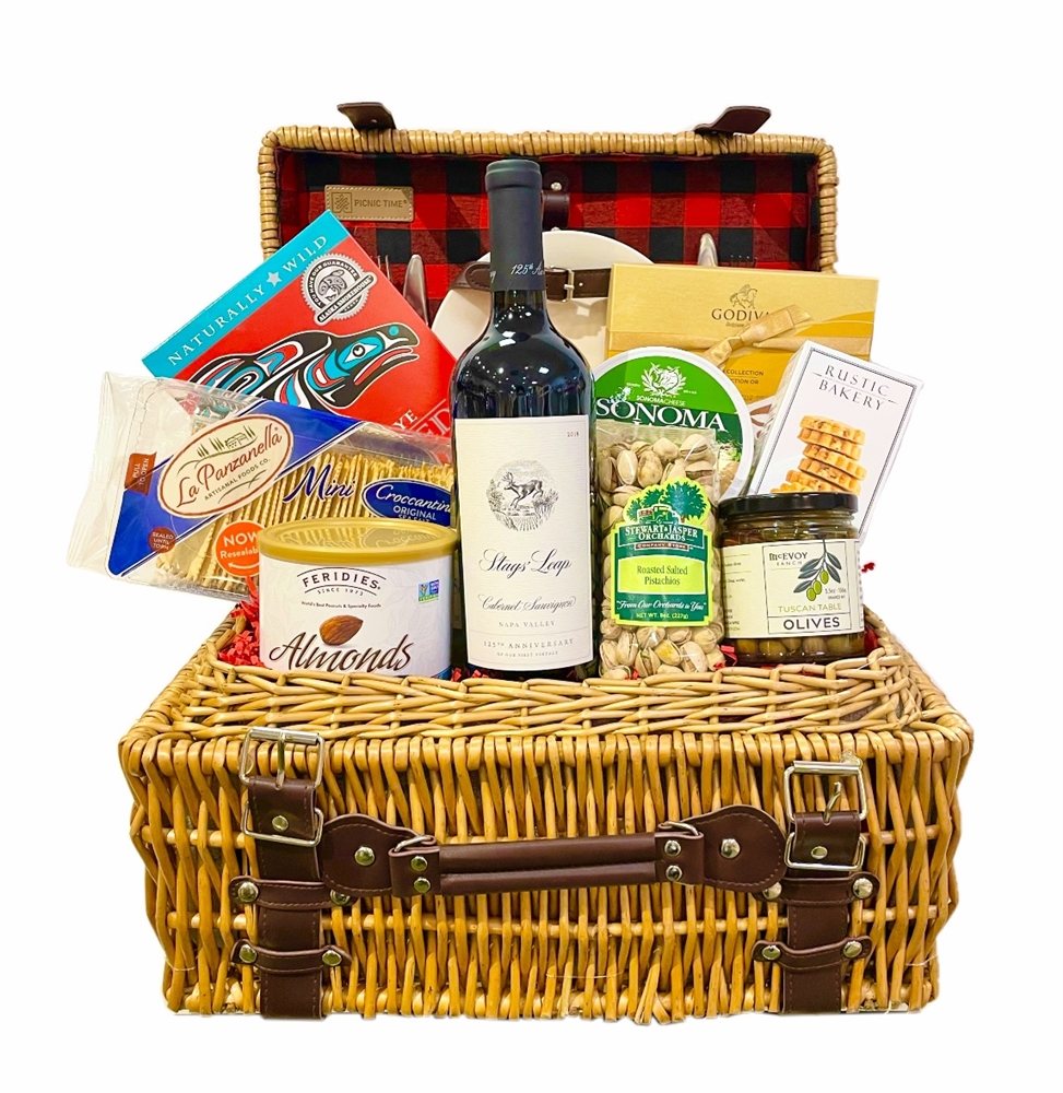 Champagne or wine Picnic Basket