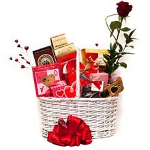 Desert Rose Valentine Gift Basket in Saint Simons Island, GA - A