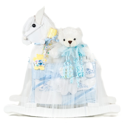 Rocking Horse Baby Boy Gift Set