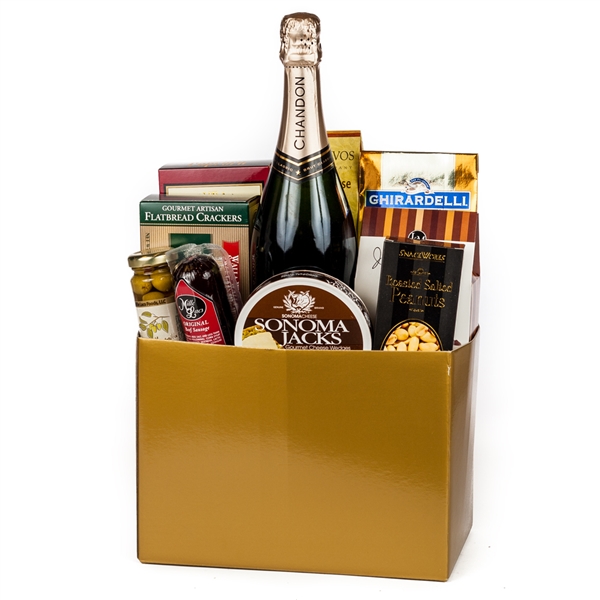 Thanks A Million Gift Basket - Wine and Champagne Gifts By San Francisco Gift Baskets