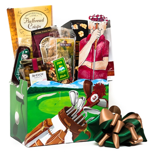 Golf Nut Golf Gift Basket