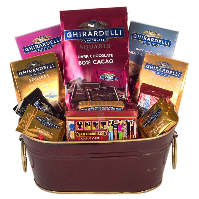 Ghirardelli Treats - San Francisco Gifts By San Francisco Gift Baskets