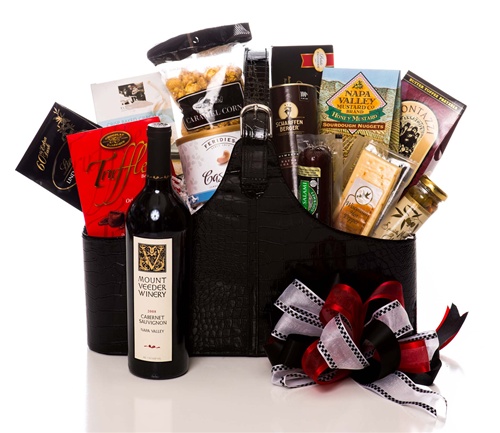 Magazine Holder Wine Gift Basket