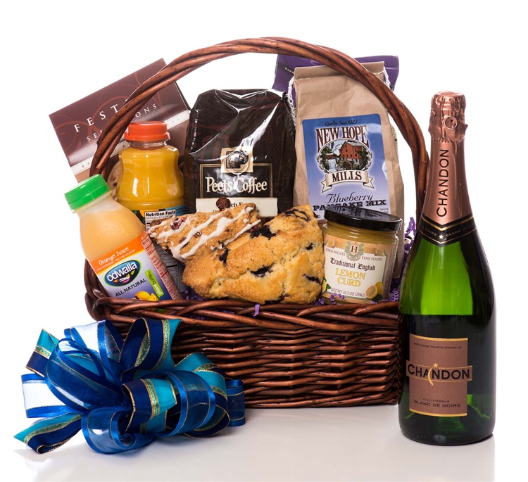 Breakfast in Bed Gift Basket