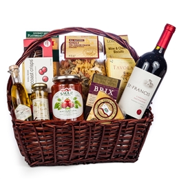 Italian Evening Gift Basket - Wine and Champagne Gifts By San Francisco Gift Baskets