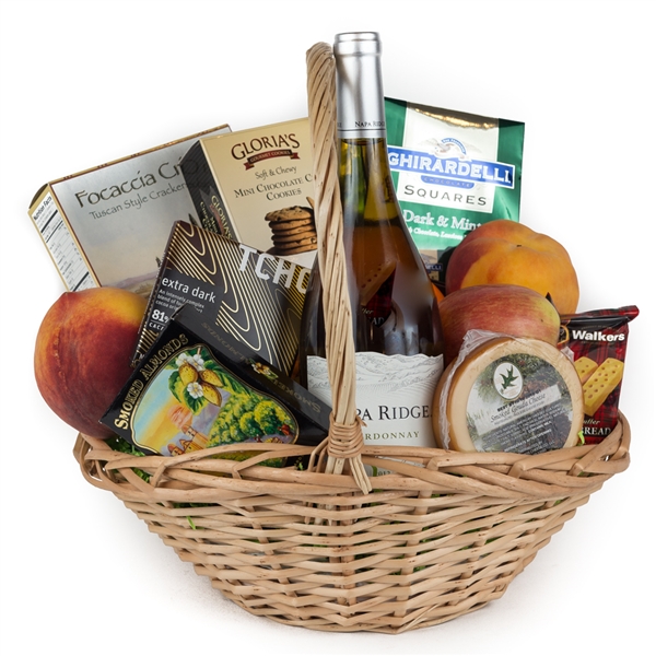 Wine and Fruit Gift Basket